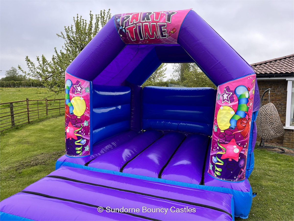Blue & Purple Small Gloss Selectable Theme Bouncy Castle - Bouncy ...