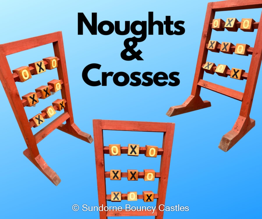 Giant Garden Noughts & Crosses - Bouncy Castle, Assault Courses, Rodeo ...