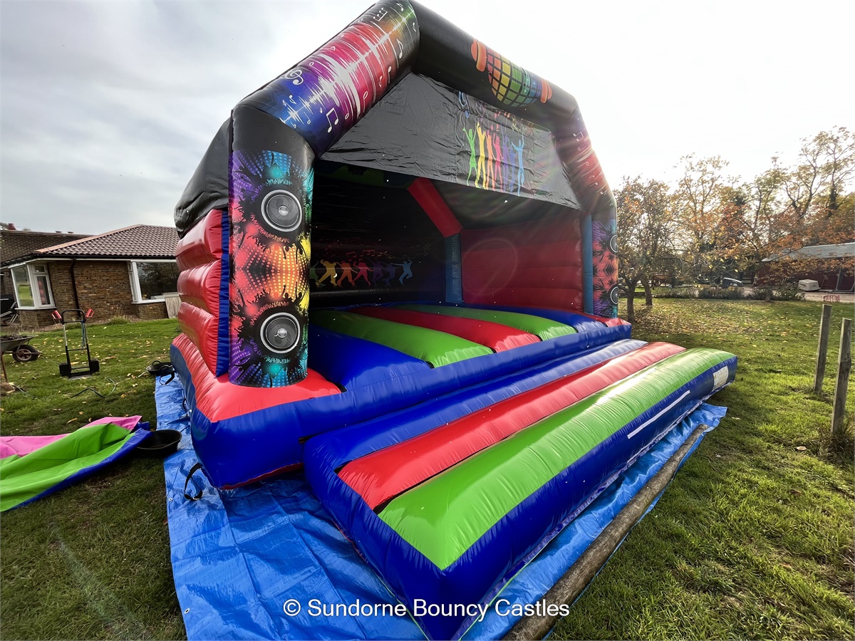 Adult Massive Disco Bouncy Castle (20 x 20ft) Bouncy Castle, Assault
