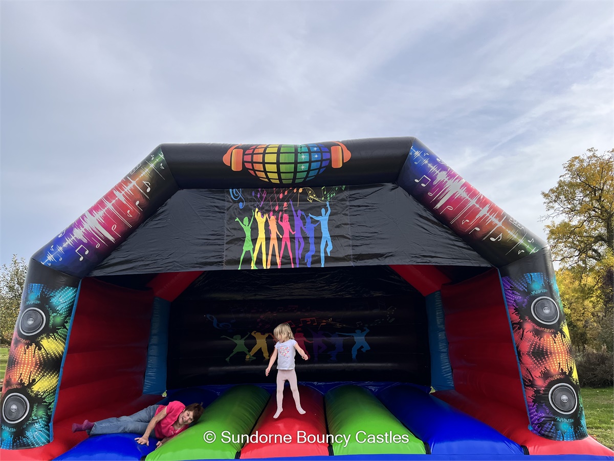 Adult Massive Disco Bouncy Castle (20 x 20ft) Bouncy Castle, Assault